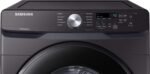 Samsung - 7.5 Cu. Ft. Stackable Electric Dryer with Sensor Dry - Black Stainless Steel - Image 2