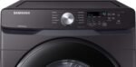 Samsung - 7.5 Cu. Ft. Stackable Electric Dryer with Sensor Dry - Black Stainless Steel - Image 2