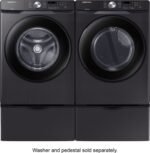 Samsung - 7.5 Cu. Ft. Stackable Electric Dryer with Sensor Dry - Black Stainless Steel - Image 7