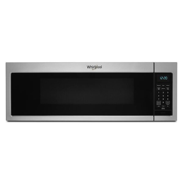Whirlpool 1.1 Cu. Ft. Low Profile Over-the-Range Microwave Hood 2-Speed Vent Stainless Steel from Kings Outlet