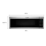 Whirlpool - 1.1 Cu. Ft. Low Profile Over-the-Range Microwave Hood with 2-Speed Vent - Stainless Steel - Image 4