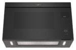 Whirlpool - 1.1 Cu. Ft. Over-the-Range Microwave with Flush Built-in Design - Black Stainless Steel - Image 4