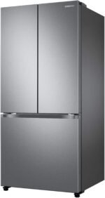 Samsung - 17.5 cu. ft. 3-Door French Door Counter Depth Smart Refrigerator with Twin Cooling Plus - Stainless Steel - Image 6