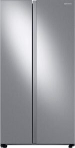 Samsung 28 cu. ft. Side-by-Side Smart Refrigerator Large Capacity Stainless Steel from Kings Outlet