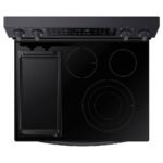 Samsung - 6.3 cu. ft. Freestanding Electric Convection+ Range with WiFi, No-Preheat Air Fry and Griddle - Black Stainless Steel - Image 6