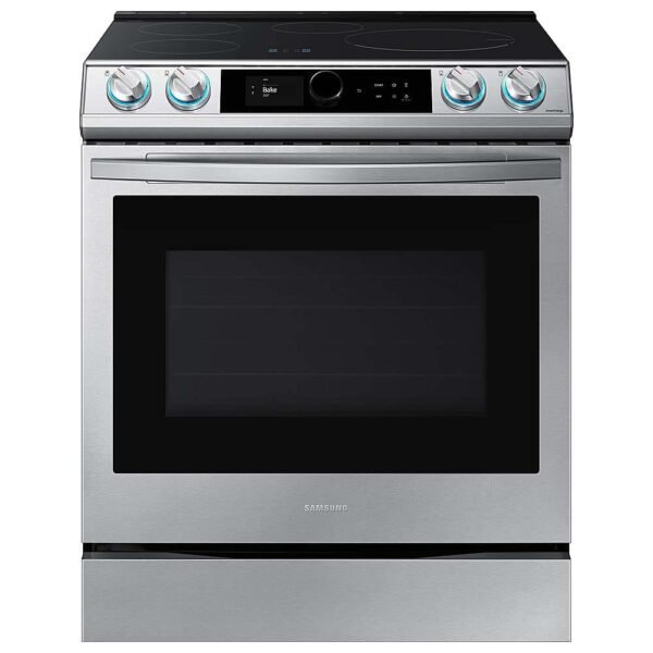 Samsung 6.3 cu. ft. Slide-in Induction Range Smart Dial WiFi Air Fry Stainless Steel from Kings Outlet