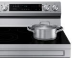 Samsung - 6.3 cu. ft. Freestanding Electric Range with Rapid Boil, WiFi & Self Clean - Stainless Steel - Image 6