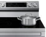 Samsung - 6.3 cu. ft. Freestanding Electric Range with Rapid Boil, WiFi & Self Clean - Stainless Steel - Image 6
