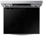 Samsung - 6.3 cu. ft. Freestanding Electric Range with Rapid Boil, WiFi & Self Clean - Stainless Steel - Image 7