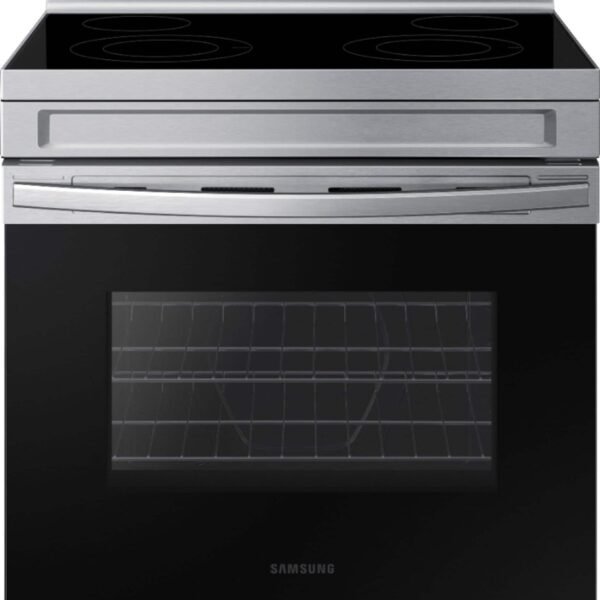 Samsung 6.3 cu. ft. Freestanding Electric Range WiFi Steam Clean Stainless Steel from Kings Outlet