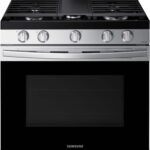 Samsung - 6.0 cu. ft. Freestanding Gas Range with 18K BTU Dual Power Burner & Self Clean - Stainless Steel