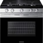 Samsung - 6.0 cu. ft. Freestanding Gas Range with WiFi and Integrated Griddle - Stainless Steel
