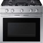 Samsung - 6.0 Cu. Ft. Freestanding Gas Convection+ Range with WiFi and No-Preheat Air Fry - Stainless Steel