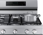 Samsung - 6.0 Cu. Ft. Freestanding Gas Convection+ Range with WiFi and No-Preheat Air Fry - Stainless Steel - Image 4