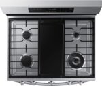 Samsung - 6.0 Cu. Ft. Freestanding Gas Convection+ Range with WiFi and No-Preheat Air Fry - Stainless Steel - Image 6