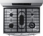Samsung - 6.0 Cu. Ft. Freestanding Gas Convection+ Range with WiFi and No-Preheat Air Fry - Stainless Steel - Image 7