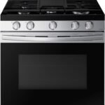 Samsung - 6.0 cu. ft. Freestanding Gas Range with No-Preheat Air Fry & Convection - Stainless Steel