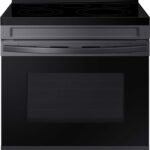 Samsung - 6.3 cu. ft. Freestanding Electric Range with WiFi, No-Preheat Air Fry & Convection - Black Stainless Steel