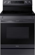 Samsung 6.3 cu. ft. Freestanding Electric Range WiFi No-Preheat Air Fry Convection Black Stainless from Kings Outlet
