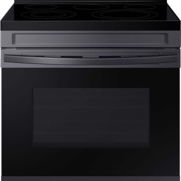 Samsung 6.3 cu. ft. Freestanding Electric Range WiFi No-Preheat Air Fry Convection Black Stainless from Kings Outlet