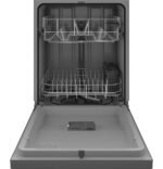 GE - 24" Front Control Built-In Plastic Tub Dishwasher with Steam + Sanitization and 55 dBA - Stainless Steel - Image 3