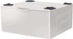 Samsung - Washer/Dryer Laundry Pedestal with Storage Drawer - Ivory - Image 6
