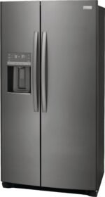 Frigidaire - Gallery 22.3 Cu. Ft. Side-by-Side Counter-Depth Refrigerator - Black Stainless Steel - Image 2