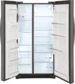 Frigidaire - Gallery 22.3 Cu. Ft. Side-by-Side Counter-Depth Refrigerator - Black Stainless Steel - Image 6