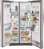 Frigidaire - Gallery 22.3 Cu. Ft. Side-by-Side Counter-Depth Refrigerator - Smudge Proof Stainless Steel - Image 5