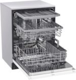 LG 24" Front Control Built-In Stainless Steel Tub Dishwasher 3rd Rack QuadWash 48dba White from Kings Outlet