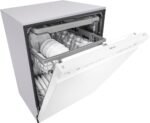 LG 24" Front Control Built-In Stainless Steel Tub Dishwasher 3rd Rack QuadWash 48dba White from Kings Outlet