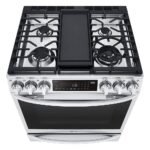 LG - 6.3 Cu. Ft. Smart Slide-In Gas True Convection Range with EasyClean and Air Sous-Vide - Stainless Steel - Image 7