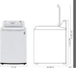 LG 4.3 Cu. Ft. High-Efficiency Top Load Washer TurboDrum Technology White from Kings Outlet