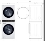 LG 4.5 Cu. Ft. HE Smart Front Load Washer 7.4 Cu. Ft. Electric Dryer from Kings Outlet