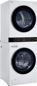 LG 4.5 Cu. Ft. HE Smart Front Load Washer 7.4 Cu. Ft. Electric Dryer from Kings Outlet