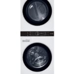 LG - 4.5 Cu. Ft. HE Smart Front Load Washer and 7.4 Cu. Ft. Gas Dryer WashTower with Steam and Built-In Intelligence - White