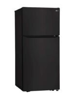 LG - 20.2 Cu. Ft. Top-Freezer Refrigerator - Black - Image 3