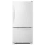 Whirlpool - 22 Cu. Ft. Bottom-Freezer Refrigerator with SpillGuard Glass Shelves - White on White