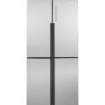 Haier - 16.8 Cu. Ft. 4-Door French Door Counter-Depth Refrigerator with LED Lighting - Stainless Steel