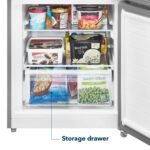 Insignia - 11.5 Cu. Ft. Bottom Mount Refrigerator with ENERGY STAR Certification - Stainless Steel - Image 7