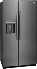 Frigidaire - Gallery 25.6 Cu. Ft. Side-by-Side Refrigerator - Black Stainless Steel - Image 2