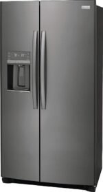 Frigidaire - Gallery 25.6 Cu. Ft. Side-by-Side Refrigerator - Black Stainless Steel - Image 3