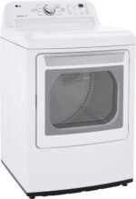 LG - 7.3 Cu. Ft. Electric Dryer with Sensor Dry - White - Image 6