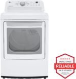 LG - 7.3 Cu. Ft. Gas Dryer with Sensor Dry - White - Image 5