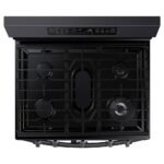 Samsung - 6.0 cu. ft. Smart Freestanding Gas Range with Flex Duo & Air Fry - Black Stainless Steel - Image 6