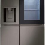 LG 27.1 Cu. Ft. Side-by-Side Smart Refrigerator Craft Ice Black Stainless Steel from Kings Outlet
