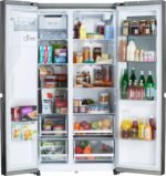 LG 27.1 Cu. Ft. Side-by-Side Smart Refrigerator Craft Ice Stainless Steel from Kings Outlet