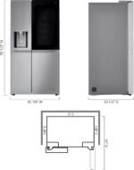 LG 27.1 Cu. Ft. Side-by-Side Smart Refrigerator Craft Ice Stainless Steel from Kings Outlet