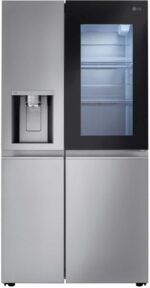 LG 27.1 Cu. Ft. Side-by-Side Smart Refrigerator Craft Ice Stainless Steel from Kings Outlet