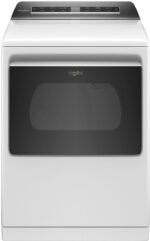 Whirlpool 7.4 Cu. Ft. Smart Electric Dryer Steam Advanced Moisture Sensing White from Kings Outlet